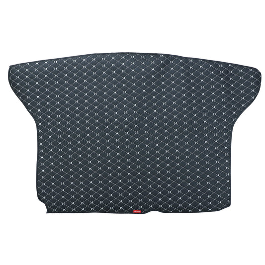 AUTOFIT 3 Layer Heat/Water Proof PU Leatherite Car Trunk/Boot/Dicky Mat for Tata CURV V  (Black and Silver Leather)