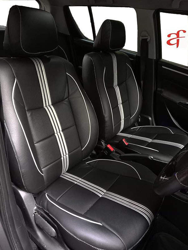 Black and silver car seat deals covers