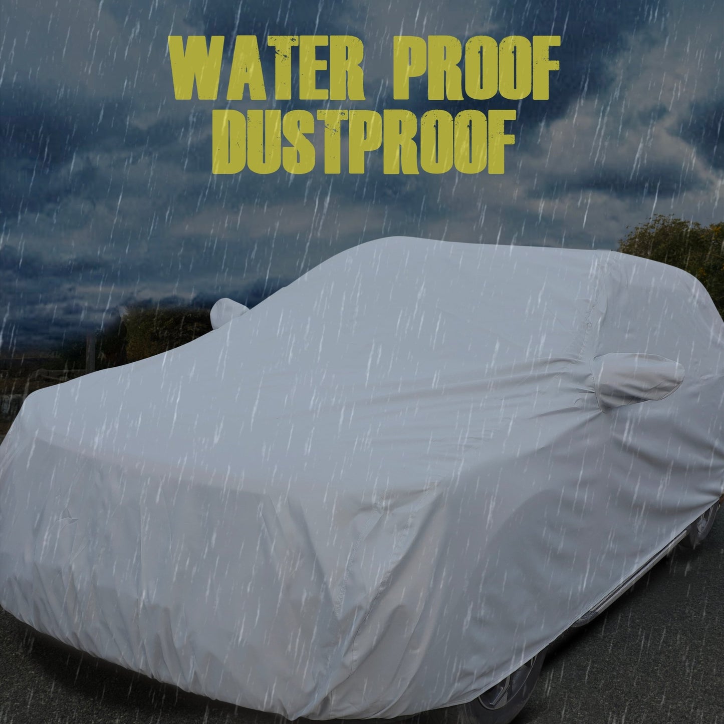 Autofit Super Soft Water Resistant Coated Car Body Cover Heat and Dust Resistant Heavy Buckle Mirror Pockets Car Accessories Essentials FOR ( BMW X-5) - Autofit