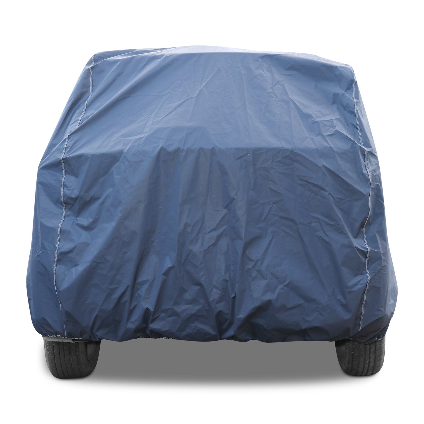 Autofit Heavy - Duty Blue 100% Waterproof Car Body Cover | Heat & Dust Resistant with Heavy Buckle & Mirror Pockets | All - Weather Car Protection Essentials FOR FIGO ASPIRE - Autofit