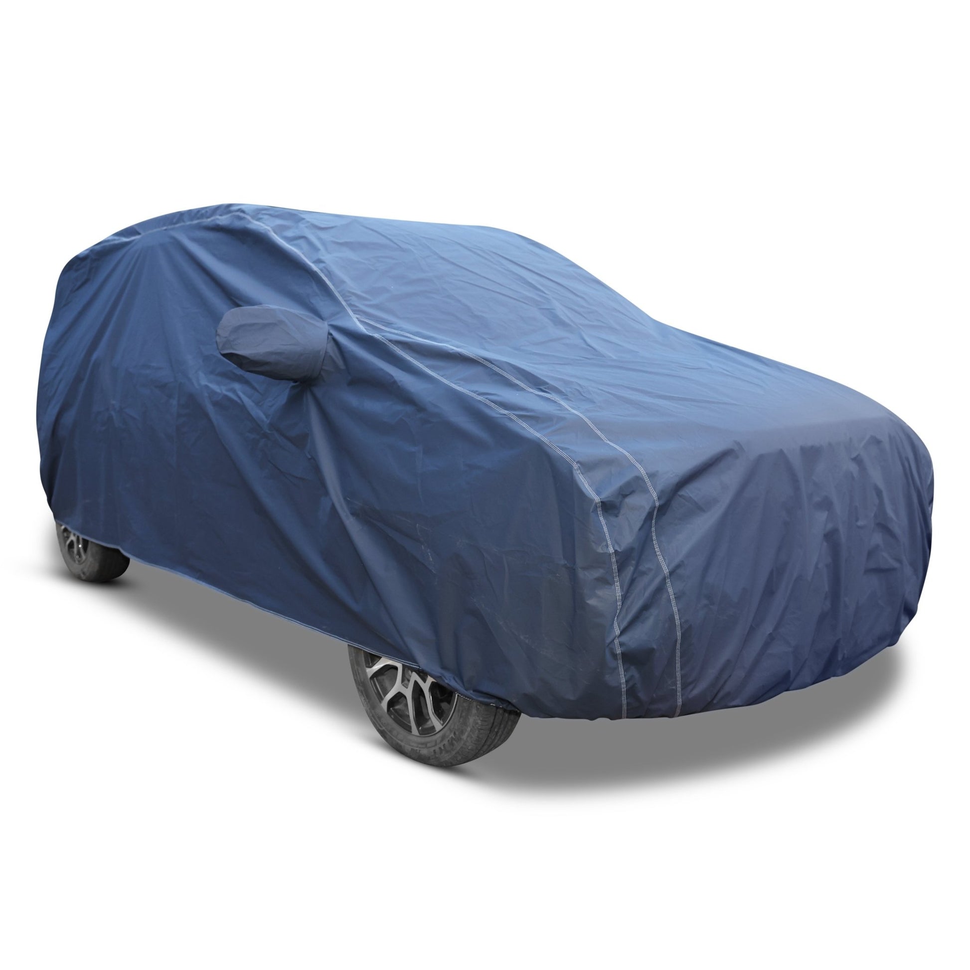 Autofit Heavy - Duty Blue 100% Waterproof Car Body Cover | Heat & Dust Resistant with Heavy Buckle & Mirror Pockets | All - Weather Car Protection Essentials FOR FIGO FREESTYLE - Autofit