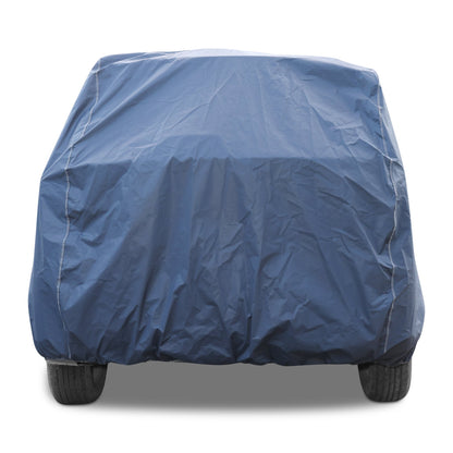 Autofit Heavy - Duty Blue 100% Waterproof Car Body Cover | Heat & Dust Resistant with Heavy Buckle & Mirror Pockets | All - Weather Car Protection Essentials FOR FORD ECOSPORT - Autofit