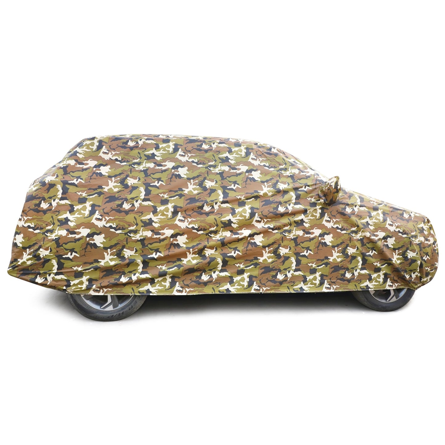 AUTOFIT Waterproof Car Body Cover with Mirror Pockets (Camouflage Design) (Spyro Jungle, FOR HYUNDAI CRETA - Autofit