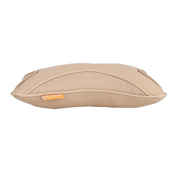 AUTOFIT Car Neck Rest Pillow for All Cars, (Beige Dot) - Set of 2 - Autofit