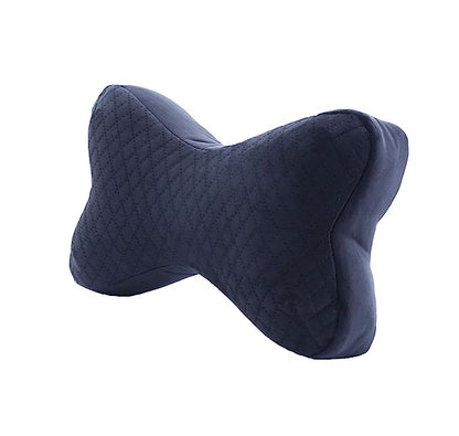 AUTOFIT Memory Foam Bone Shaped CAR Neck Pillow in Black Set of 2 Pieces - Autofit