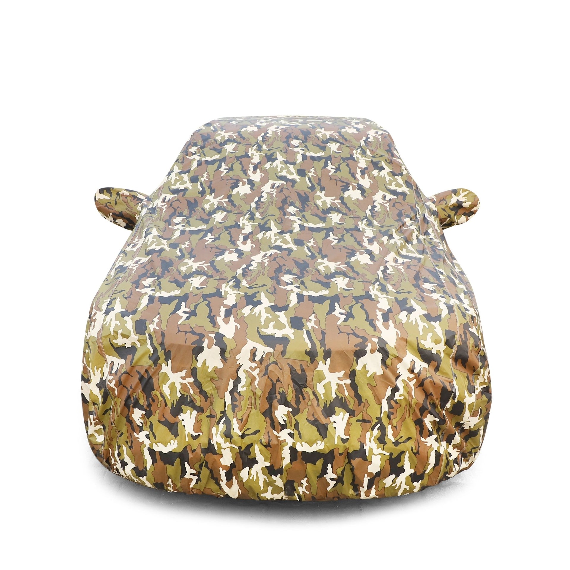 AUTOFIT Waterproof Car Body Cover with Mirror and Antenna Pockets