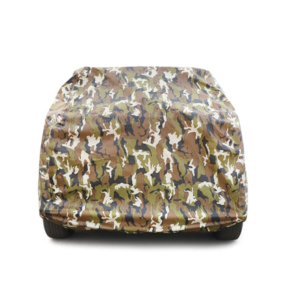 AUTOFIT Waterproof Car Body Cover with Mirror and Antenna Pockets (Camouflage Design) (Spyro Jungle, FOR IKON) - Autofit